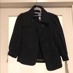 Barney’s coop cropped cotton pea coat